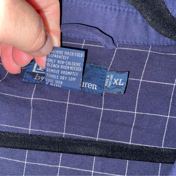 Vintage Polo Ralph Lauren Jacket Mens XL Bi Swing Navy Blue Logo Full Zip Preppy - Picture 14 of 14